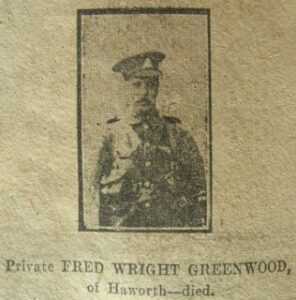 A poor quality newspaper photo from the Great war period. It depicts a British Army soldier in uniform.