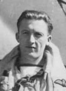 A poor quality image of a man wearing the uniform of a Fleet Air Arm pilot.